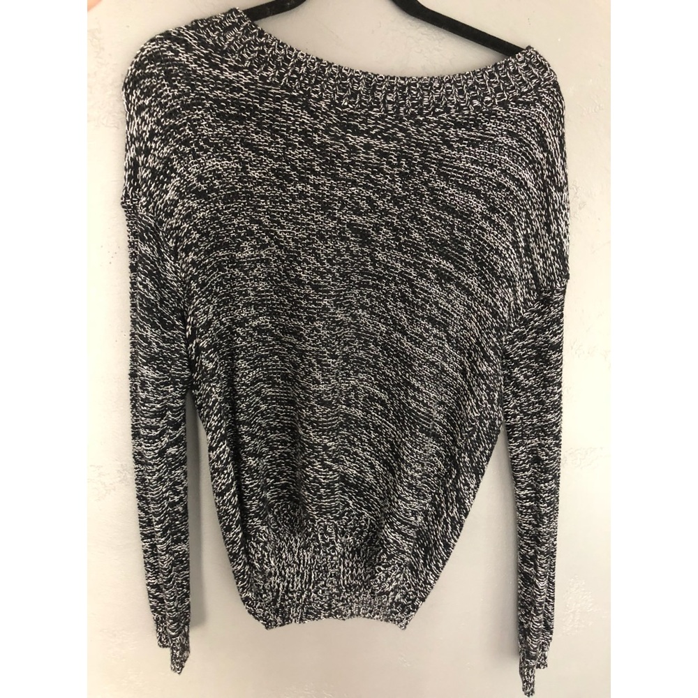 Aqua Open Back Sweater